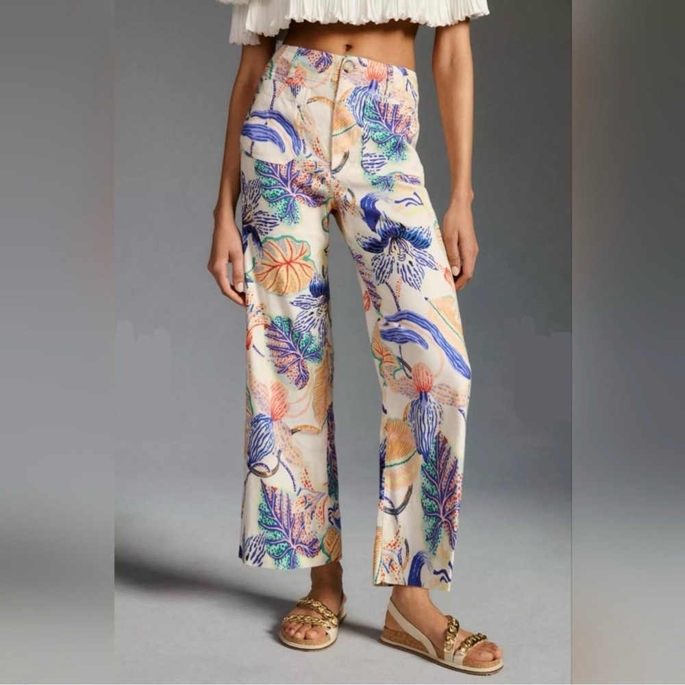 Anthropologie Colette Crop Pant Sarah Gordon Edition